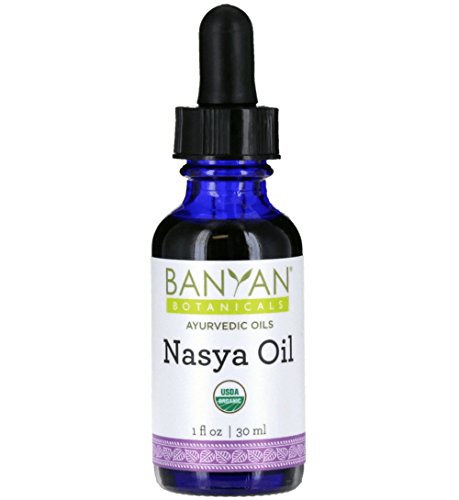 Product Cover Banyan Botanicals Nasya Oil - USDA Certified Organic - Nasal Drops for Clear Breathing and Lubrication of The Nose and Sinus Passages