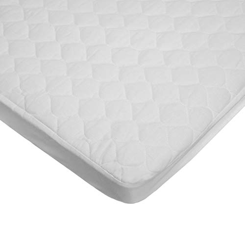 Product Cover American Baby Company Waterproof Fitted Quilted Cotton Cradle Mattress Pad Cover, White, for Boys and Girls