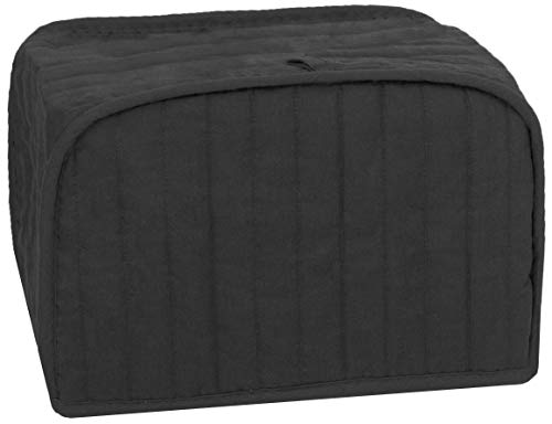 Product Cover RITZ Polyester / Cotton Quilted Four Slice Toaster Appliance Cover, Dust and Fingerprint Protection, Machine Washable, Black
