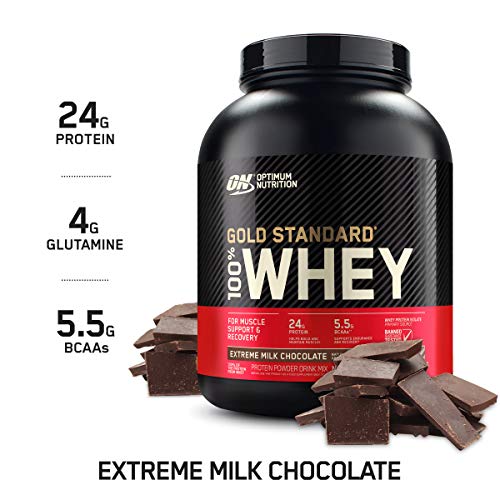 Product Cover Optimum Nutrition Gold Standard 100% Whey Protein Powder, Extreme Milk Chocolate, 5 Pound (Packaging May Vary)