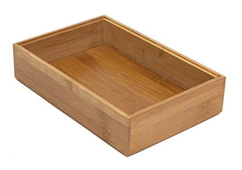 Product Cover Lipper International 8184S Bamboo Wood Stacking Drawer Organizer Box, 6