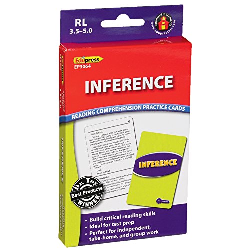 Product Cover Edupress Reading Comprehension Practice Cards, Inference, Blue Level (EP63064)