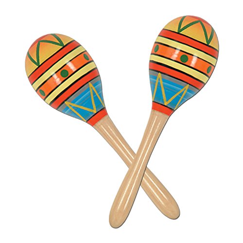 Product Cover Beistle 60951-8 2-Pack Fiesta Fun Party Maracas, 8-Inch