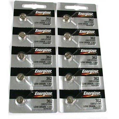 Product Cover 10 362 / 361 Energizer Watch Batteries SR721SW SR721W