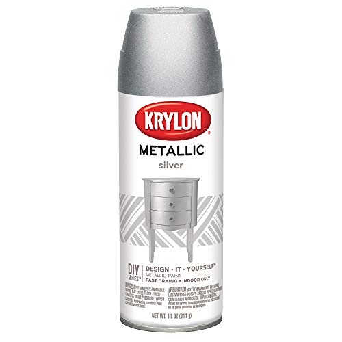 Product Cover Krylon K01406 Brilliant Aerosol, 11-Ounce, Silver Metallic Finish