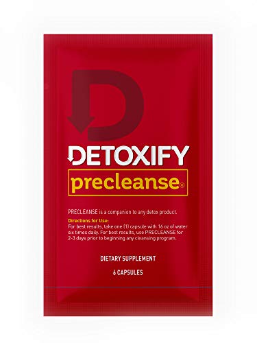 Product Cover Detoxify - PreCleanse Herbal Supplement - 6 Capsules - Professionally Formulated PreCleanse Herbal Supplement - Perfect Start to Your Cleansing Program