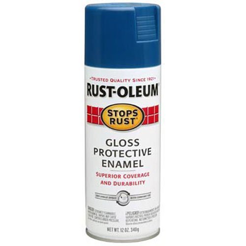 Product Cover Rust-Oleum 7727830 Stops Rust Spray Paint, 12-Ounce, Gloss Royal Blue
