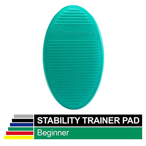 Product Cover TheraBand Stability Trainer Pad, Beginner Level Green Foam Pad, Balance Trainer & Wobble Cushion for Balance & Core Strengthening, Rehabilitation, & Physical Therapy, Round Sport Balance Trainer