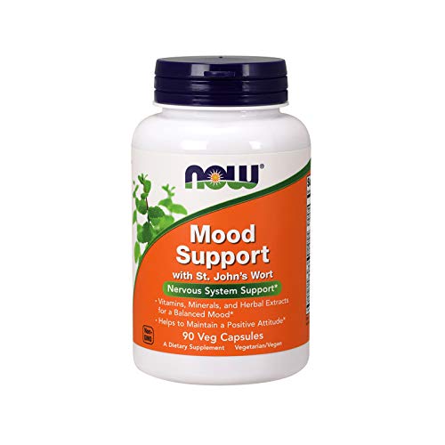 Product Cover NOW Supplements, Mood Support with St. John's Wort, Nutrient and Herbal Extracts, 90 Veg Capsules