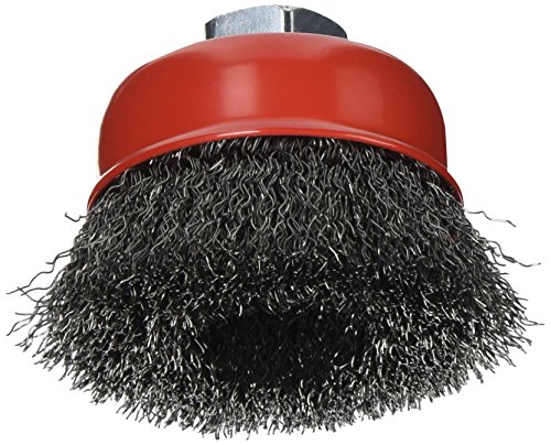Product Cover Forney 72755 Wire Cup Brush, Coarse Crimped with 5/8-Inch-11 Threaded Arbor, 2-3/4-Inch-by-.014-Inch