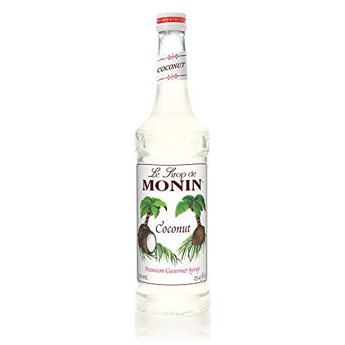 Product Cover Monin - Coconut Syrup, Sweet and Rich, Great for Cocktails and Smooties, Gluten-Free, Vegan, Non-GMO (750 Milliliters)
