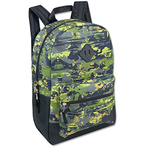 Product Cover Trailmaker Boys Printed 17 Inch Backpack with Pencil Pouch for School, Travel, Hiking, Camping (Jungle)