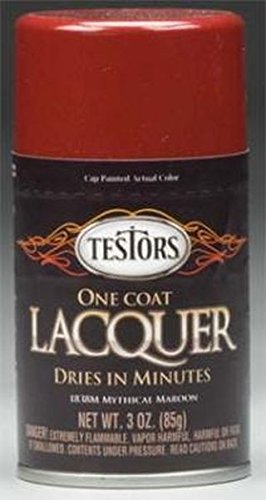 Product Cover Testors 1838MT 3 oz. Lacquer Spray Gloss Paint, Mythical Maroon