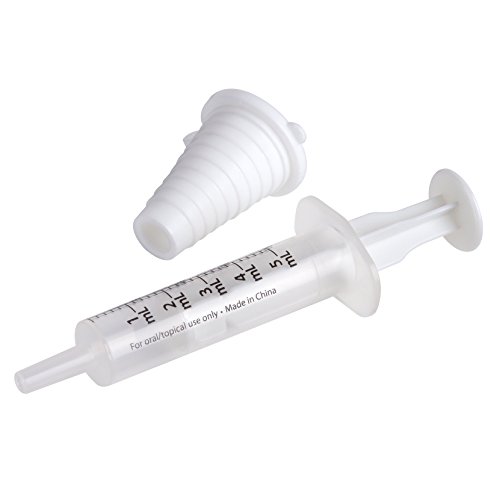 Product Cover Ezy Dose Kids Calibrated Oral Medicine Syringe │1 TSP (5 mL) with Bottle Adapter│Liquid Medicine Dispenser for Baby and Kids