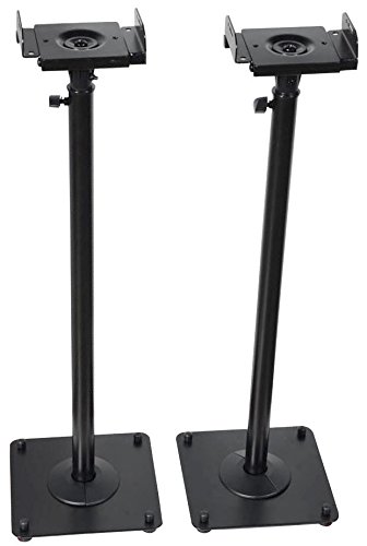 Product Cover VideoSecu 2 Heavy Duty PA DJ Club Adjustable Height Satellite Speaker Stand Mount - Extends 26.5