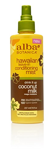 Product Cover Alba Botanica Drink It Up Coconut Milk Hawaiian Leave-In Conditioning Mist, 8 oz.