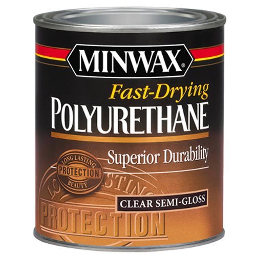 Product Cover Minwax 63005444 Fast Drying Polyurethane Clear Finish, quart, Semi-Gloss