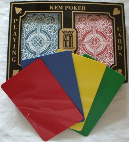 Product Cover 2 Free Cut Cards + KEM Arrow Red Blue Playing Cards Poker Size Jumbo Index