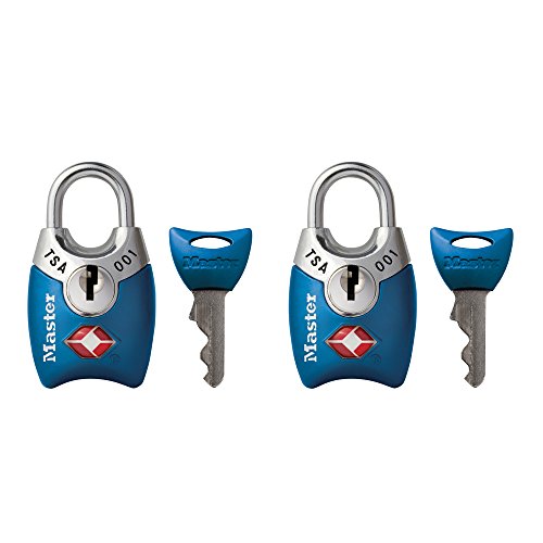Product Cover Master Lock 4689T Keyed TSA Approved Luggage Lock, 2 Pack, Assorted Colors