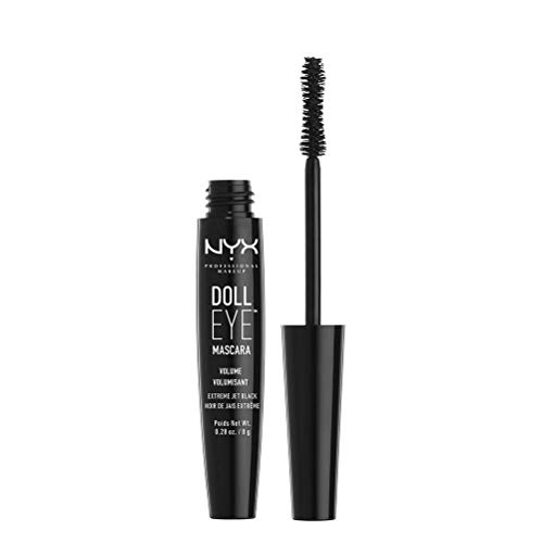 Product Cover NYX Professional Makeup Doll Eye Mascara, Extreme Black,  Volume,  DE02, 0.28 oz