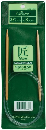 Product Cover CLOVER Takumi Bamboo Circular 36-Inch Knitting Needles, Size 11