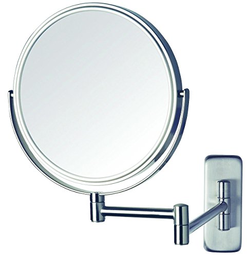 Product Cover Jerdon JP7506N 8-Inch Wall Mount Makeup Mirror with 5x Magnification, Nickel Finish