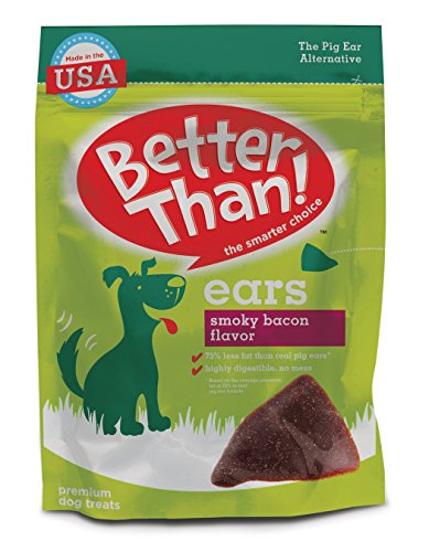 Product Cover Better Than Ears Premium Dog Treats, Smoky Bacon Flavor, 36 Count Pouch