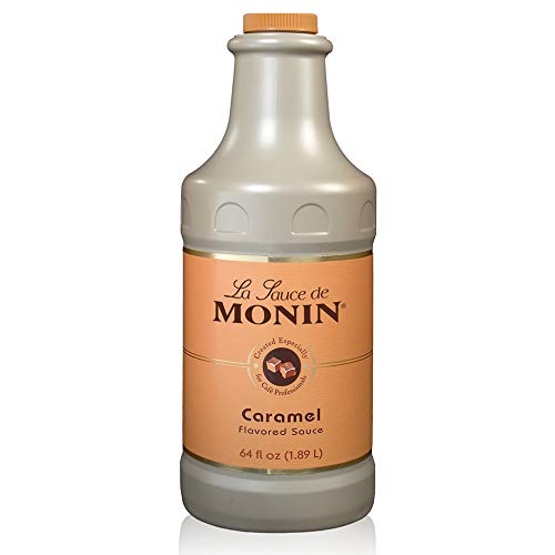 Product Cover Monin - Gourmet Caramel Sauce, Rich and Buttery, Great for Desserts, Coffee, and Snacks, Gluten-Free, Non-GMO (64 Ounce)