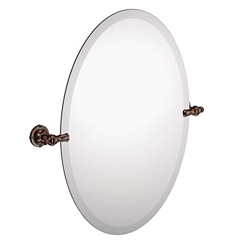 Product Cover Moen DN0892ORB Gilcrest 26-Inch x 23-Inch Frameless Pivoting Bathroom Tilting Mirror, Oil Rubbed Bronze