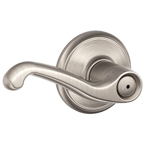 Product Cover Schlage 582413 F40FLA619 Flair Privacy Lever, Satin Nickel