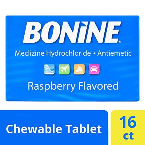 Product Cover Bonine Motion Sickness Relief Chewable Tablets, Raspberry 16 ct.