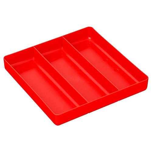 Product Cover 3-Compartments , Red : Ernst Manufacturing Organizer Tray, 3-Compartments, Red