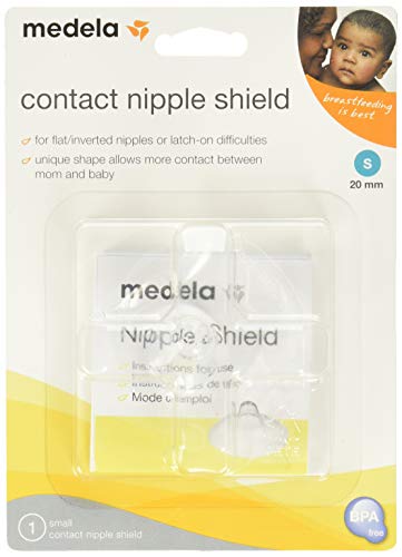 Product Cover Medela Contact Nipple Shield, 20mm Small, Nippleshield for Breastfeeding with Latch Difficulties or Flat or Inverted Nipples, Made Without BPA