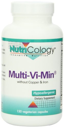 Product Cover Nutricology Multi-vi-min without Copper and Iron , Vegicaps, 150-Count