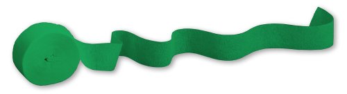 Product Cover Creative Converting Touch of Color Crepe Paper Streamer Roll, 81-Feet, Emerald Green (078330)