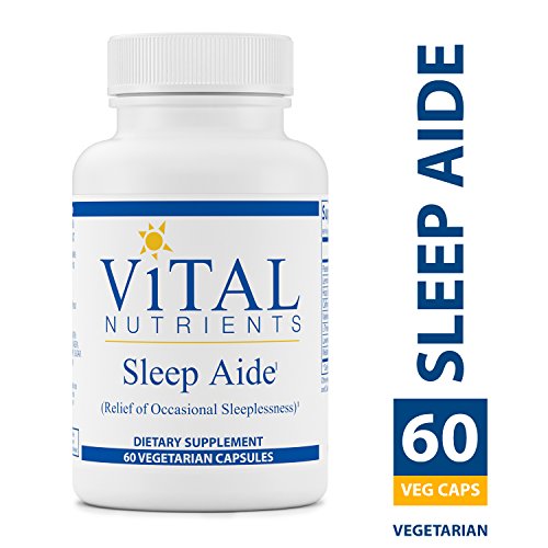 Product Cover Vital Nutrients - Sleep Aide - Non Habit Forming Relief of Occasional Sleeplessness - 60 Capsules per Bottle