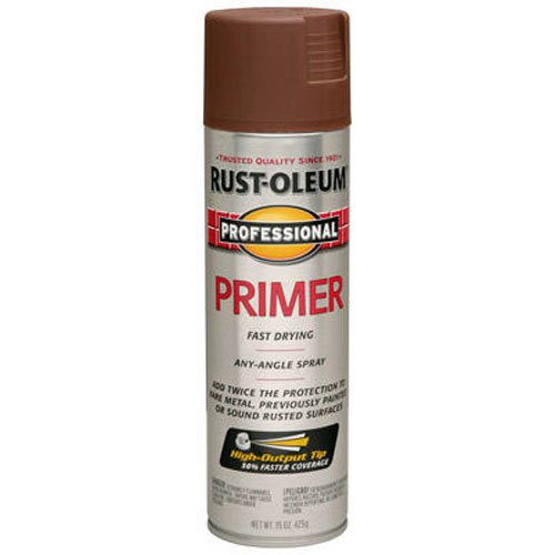 Product Cover Rust-Oleum 7569838 Professional Primer Spray Paint, 15 oz, Red Primer