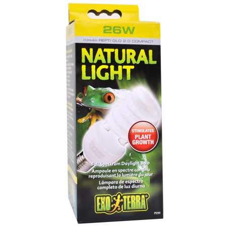 Product Cover Exo Terra Repti-Glo 2.0 Compact Fluorescent Full Spectrum Terrarium Lamp, 26-Watt (Natural Light)