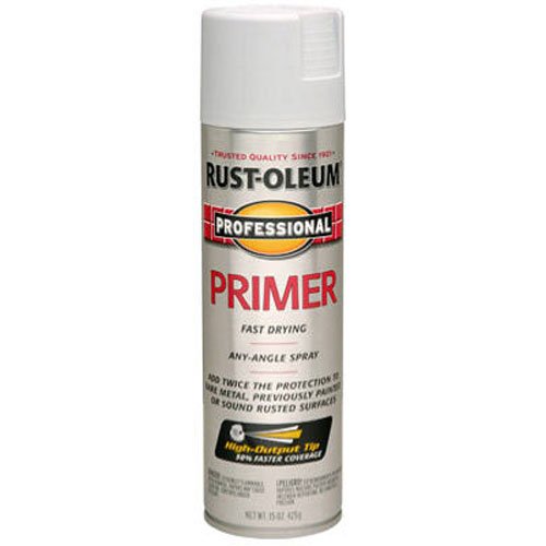 Product Cover Rust-Oleum 7582838 Professional Primer Spray Paint, 15 oz, Gray Primer