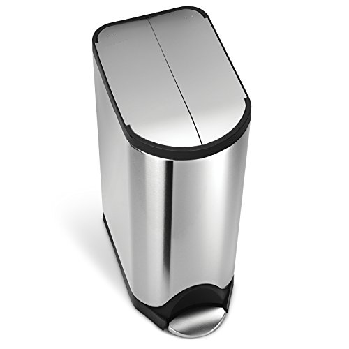 Product Cover simplehuman Butterfly Step Trash Can, Stainless Steel, 30 L / 7.9 Gal