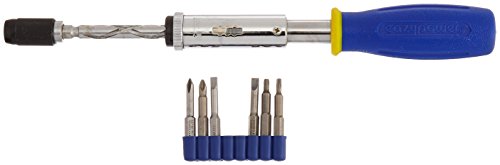 Product Cover Eazypower 81966 9.5-Inch-12-Inch Push Pull Click Click Screwdriver/Drill Kit 1/4-Inch Hex with One-Inch Insert Bits