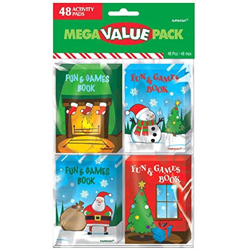 Product Cover amscan Fun Christmas Notepads, Mega Value Pack, 48 Ct. | Party Favor