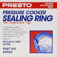 Product Cover Presto 09903  Pressure Cooker Sealing Ring/Overpressure Plug Pack (3 & 4 Quart)