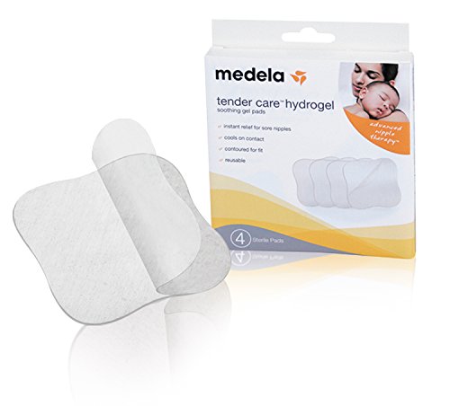 Product Cover Medela Soothing Gel Pads for Breastfeeding, 4 Count Pack, Tender Care HydroGel Reusable Pads, Cooling Relief for Sore Nipples from Pumping or Nursing