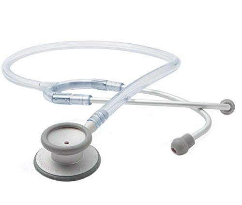 Product Cover American Diagnostic ADC Adscope-Lite 609 Ultra Lightweight Clinician Stethoscope 31inch Length Frosted Glacier