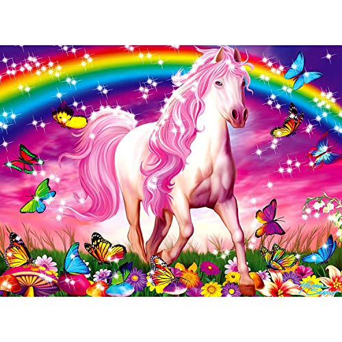 Product Cover Ravensburger Horse Dreams - 100 Piece Glitter Jigsaw Puzzle for Kids - Every Piece is Unique, Pieces Fit Together Perfectly