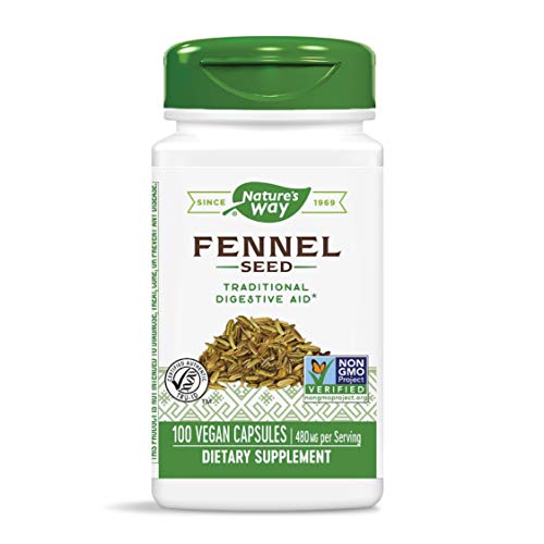 Product Cover Nature's Way Fennel Seed 480 mg, 100 Vcaps (Packaging May Vary)