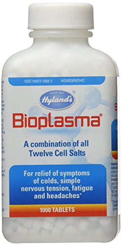 Product Cover Bioplasma Cell Salts Tablets by Hyland's, Natural Homeopathic Combination of Cell Salts Vital to Cellular Function, 1000 Count
