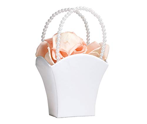 Product Cover White Flower Basket Flower Girl Basket