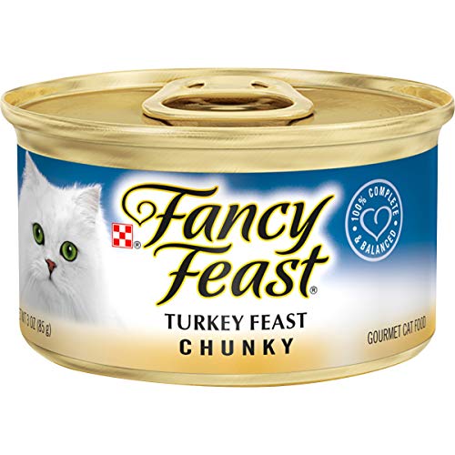 Product Cover Purina Fancy Feast Pate Wet Cat Food, Chunky Turkey Feast - (24) 3 oz. Cans